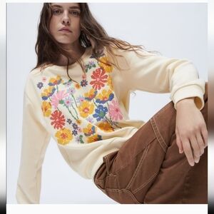 Zara Embroidered Sweatshirt